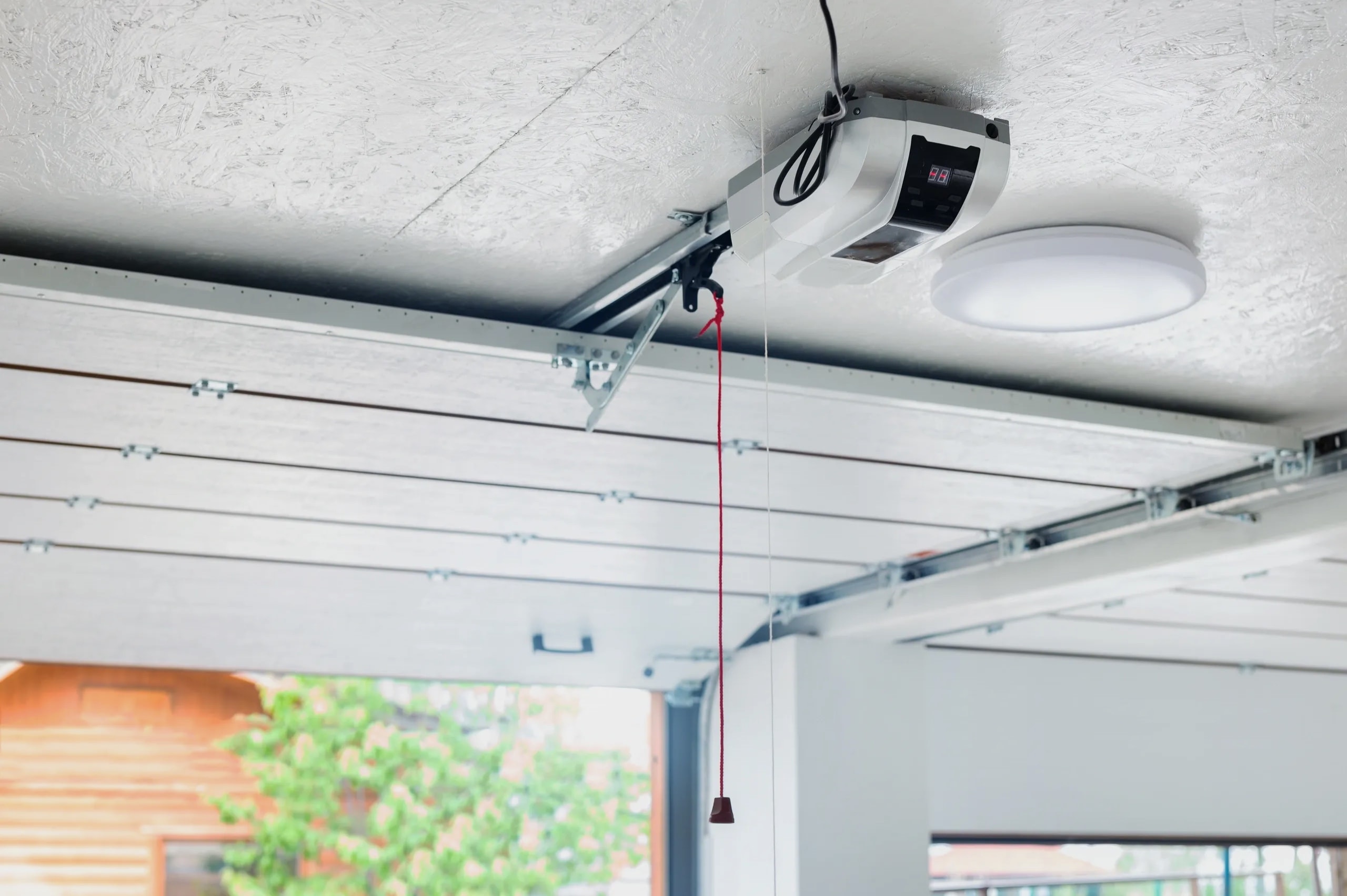 Garage door opener installation