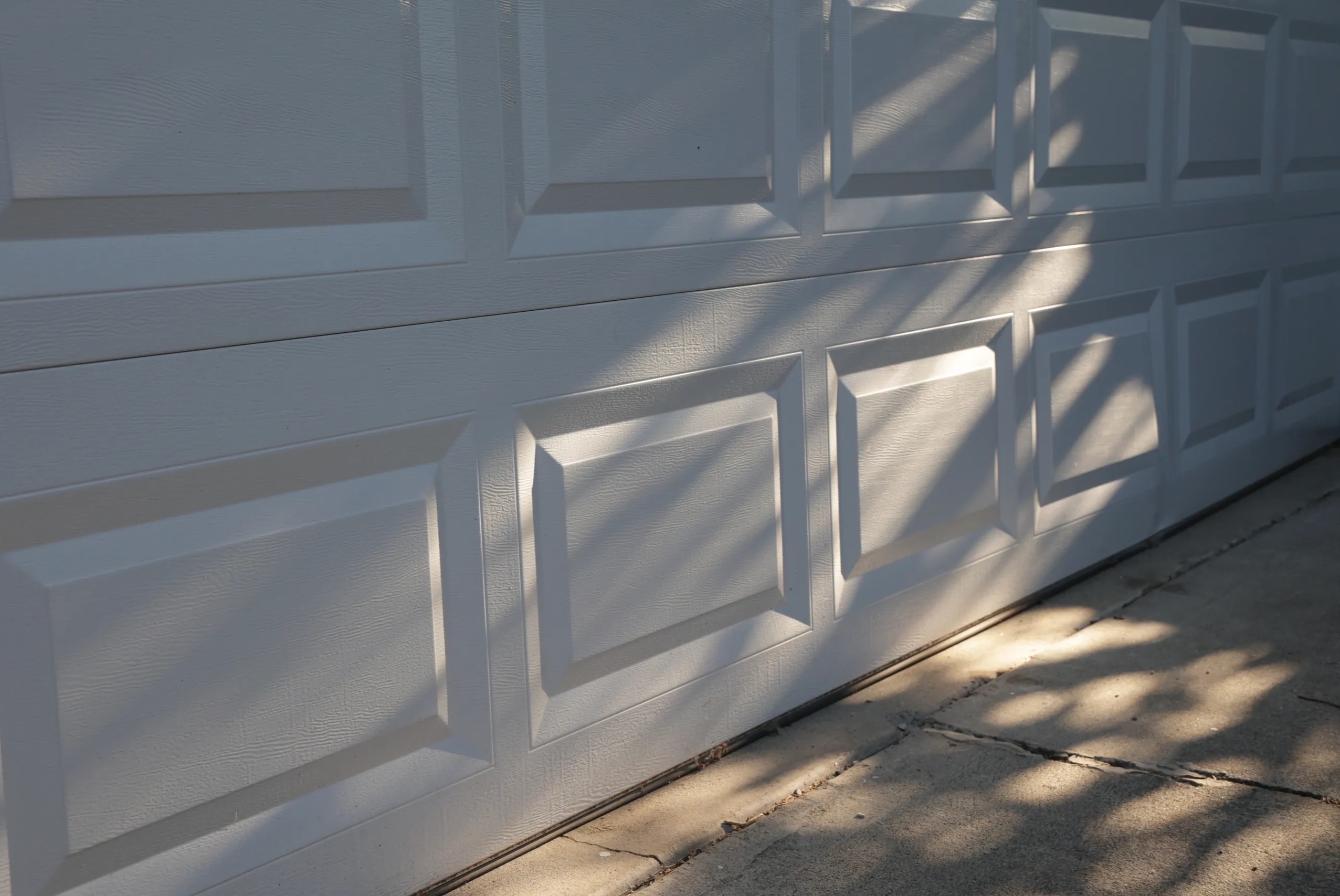 Garage door panel repair